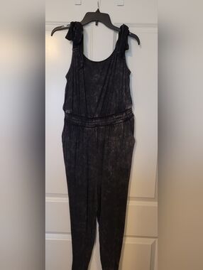 torrid Black Distressed Sleeveless Jumpsuit NWOT!